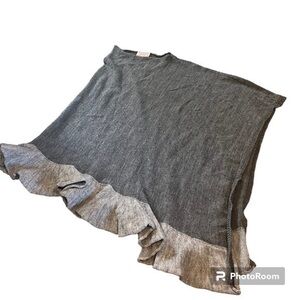 Naroi & Tagliaferri wool and Alpaca knit poncho